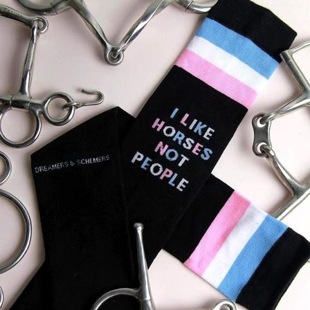 I Like Horses Knit Socks