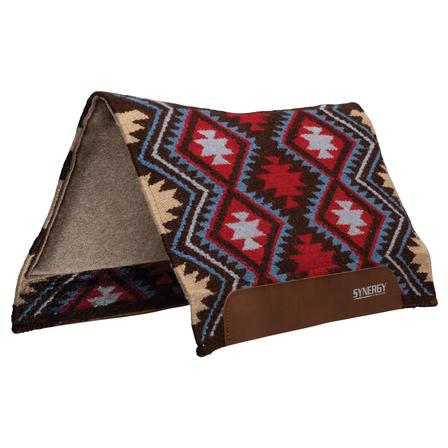 Synergy® Flex Contour Performance Saddle Pad FIRESTORM_RED/BROWN