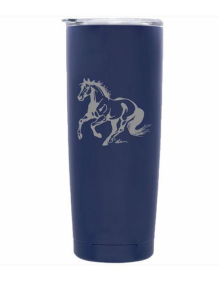 Dark Blue Stainless Steel Tumbler