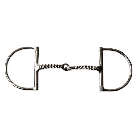 Stainless Steel Corkscrew Dee Ring Snaffle