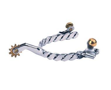 Men's Roping Spurs with Twisted Band