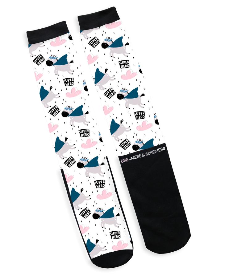 Super Hero Boot Socks