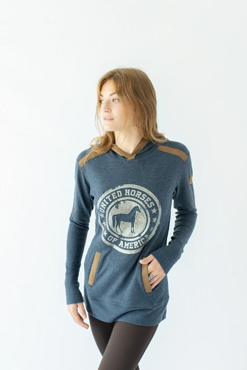 Rider Lounge Hoodie Vintage Stamp