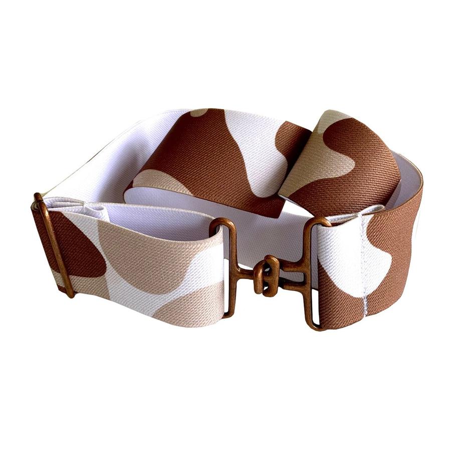 Brown Camo Elastic Belt