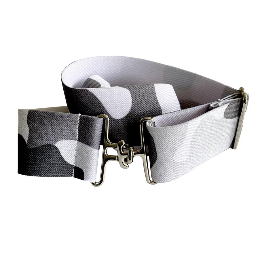 Grey Camo Elastic Belt