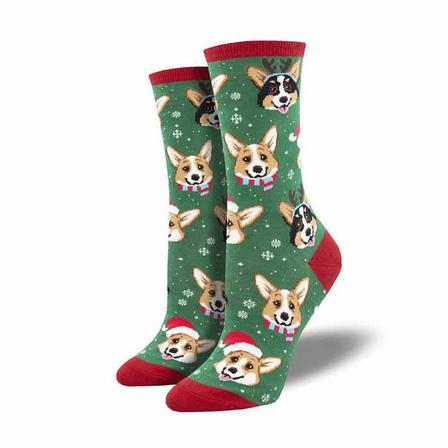 Christmas Corgi Socks