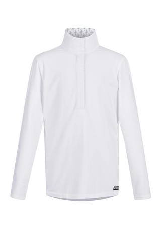 Kids Winter Circuit Long Sleeve Show Shirt WHITE/BITSNCROPS