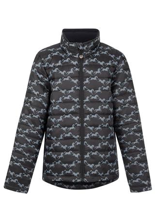 Kids Horse Crazy Quilted Jacket BLK_DIAMOND_HORSE