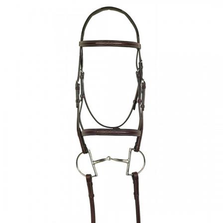 Fancy Raised Padded Bridle with Fancy Lace Reins