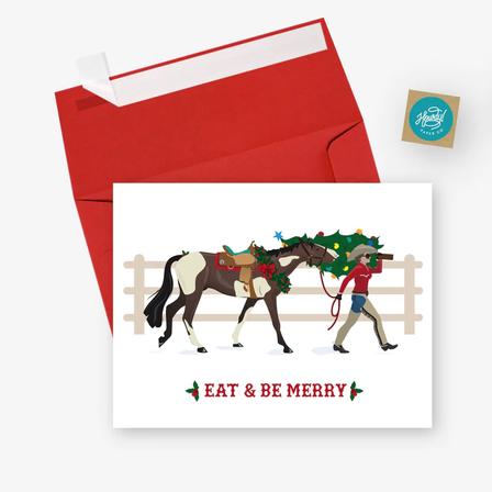 Holiday Cards EAT_BE_MERRY_WESTERN