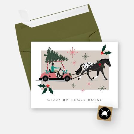 Holiday Cards GIDDY_UP_JINGLE_HORSE