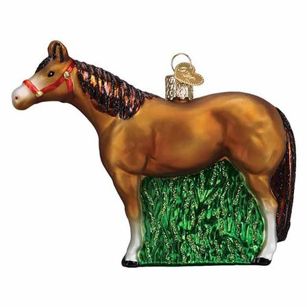 Glass Ornament - Horse with Halter