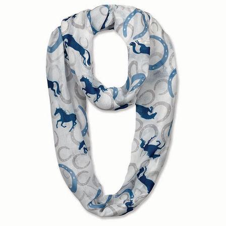 Horses and Horseshoes Infinity Scarf