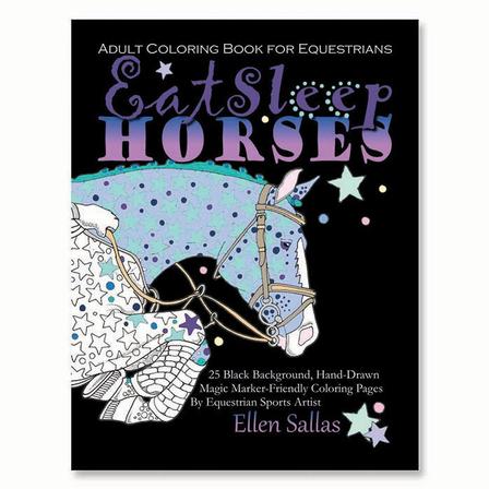 Eat, Sleep, HORSES Coloring Book
