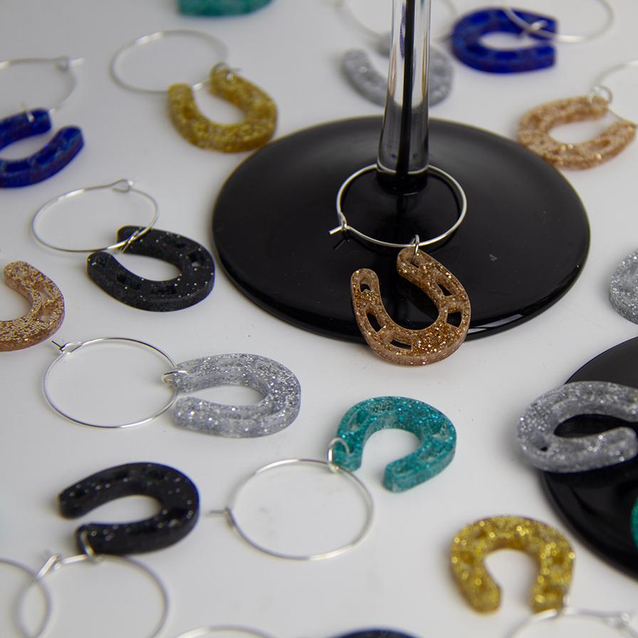 Horseshoe Wine Glass Charms