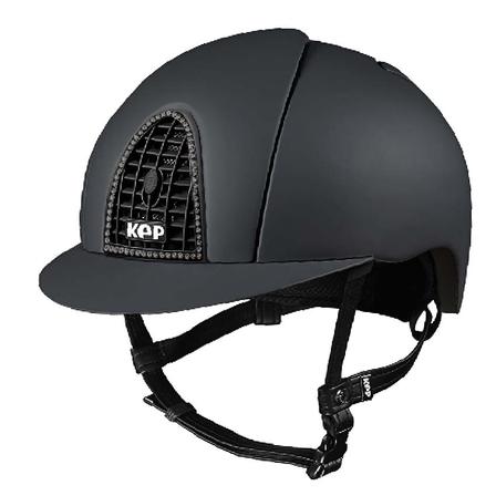 Cromo Helmet with Black Harness and Swarovski Crystals