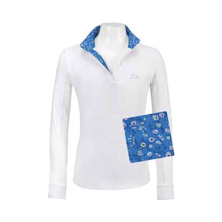 Maddie JR 37.5 Show Shirt - Periwinkle Floral