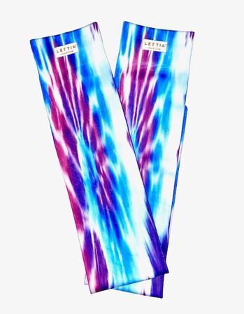 Blue Tie Dye Boot Socks