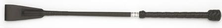 County Perforated Leather Handle Bat BLACK