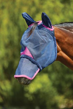 Comfitec Deluxe Durable Mesh Mask with Ears and Nose NAVY/PURPLE