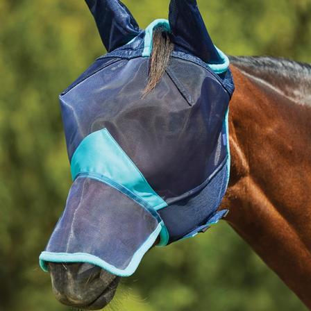Comfitec Deluxe Fine Mesh Mask with Ears and Nose NAVY/TURQ