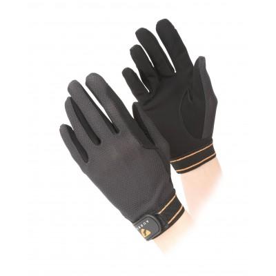 Kids Mesh Riding Gloves BLACK