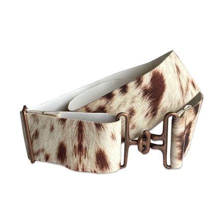 Cow Print Elastic Belt