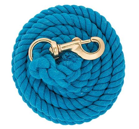 Cotton Lead Rope with Brass Plated Snap