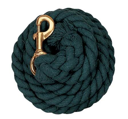 Cotton Lead Rope with Brass Plated Snap HUNTER