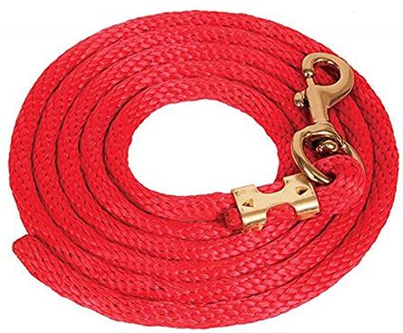 Poly Lead Rope with Bolt Snap RED
