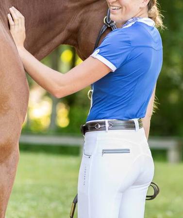 Gabrielle Full Seat Breeches WHITE