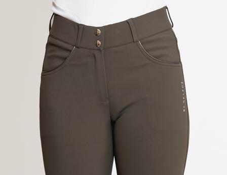 Gabrielle Knee Patch Breeches TRUFFLE/COPPER