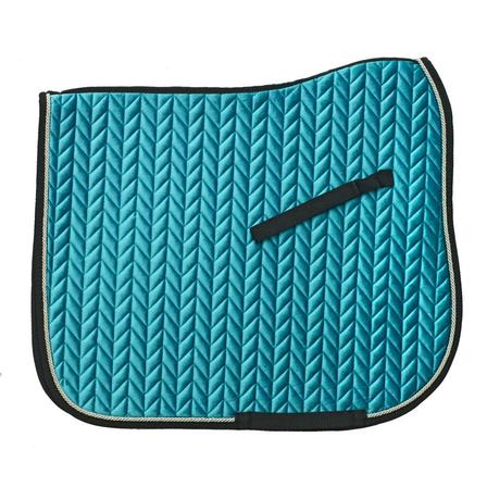 Elegance Velvet Dressage Pad TEAL/SILV/BLK