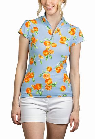 Shirred Shoulder Cap Sleeve Shirt
