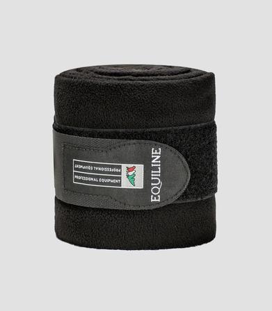 Fleece Polo Wraps - Set of 4 BLACK