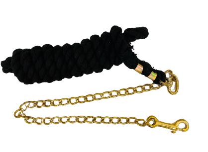 Cotton Lead with Chain BLACK