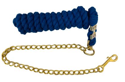 Cotton Lead with Chain BLUE