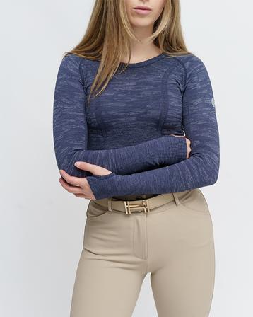 Kennedy Seamless Long Sleeve Shirt NAVY_CAMO