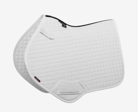 Cotton Close Contact Saddle Pad WHITE