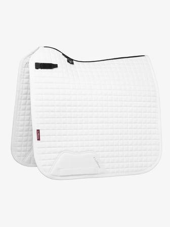 Cotton Dressage Square Pad WHITE