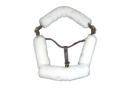 4pc Sheepskin Halter Set - Pony 