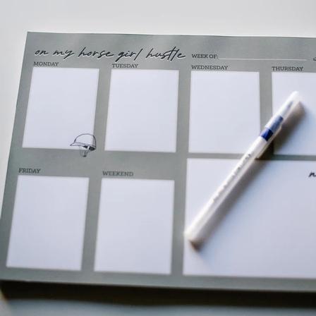 Horse Girl Hustle - Weekly Desk Planner