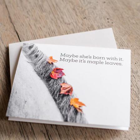 Maybe It's Maple Leaves Folded Card