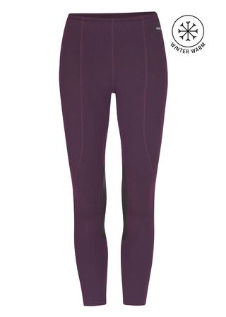 Kid's Fleece Lite II Knee Patch Tight RAISIN_HERRINGBONE