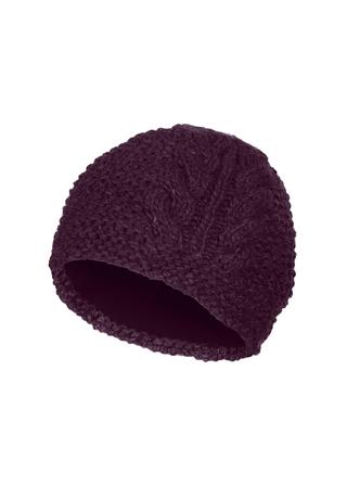 Cozy Cable Knit Hat RAISIN