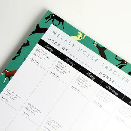 Horse Tracker Weekly Desktop Planner