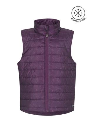 Kids Winter Whinnies Quilted Vest RAISIN_WINTER_WHIN