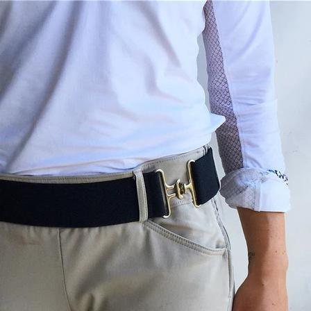 ACE Equestrian Belt with Silver Surcingle Buckle