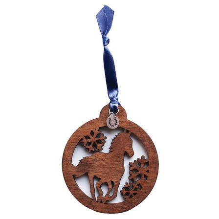 Snowflake Horse Ornament