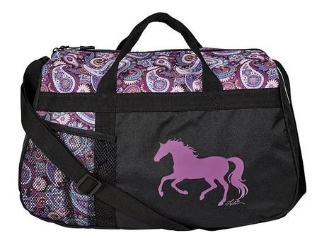 Lila Galloping Horse Duffle Bag